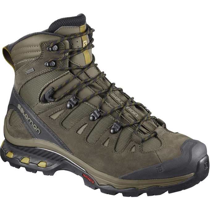SALOMON QUEST 4D 3 GTX® Philippines - Men's Hiking Boots - Brown Black | 950214-SYC